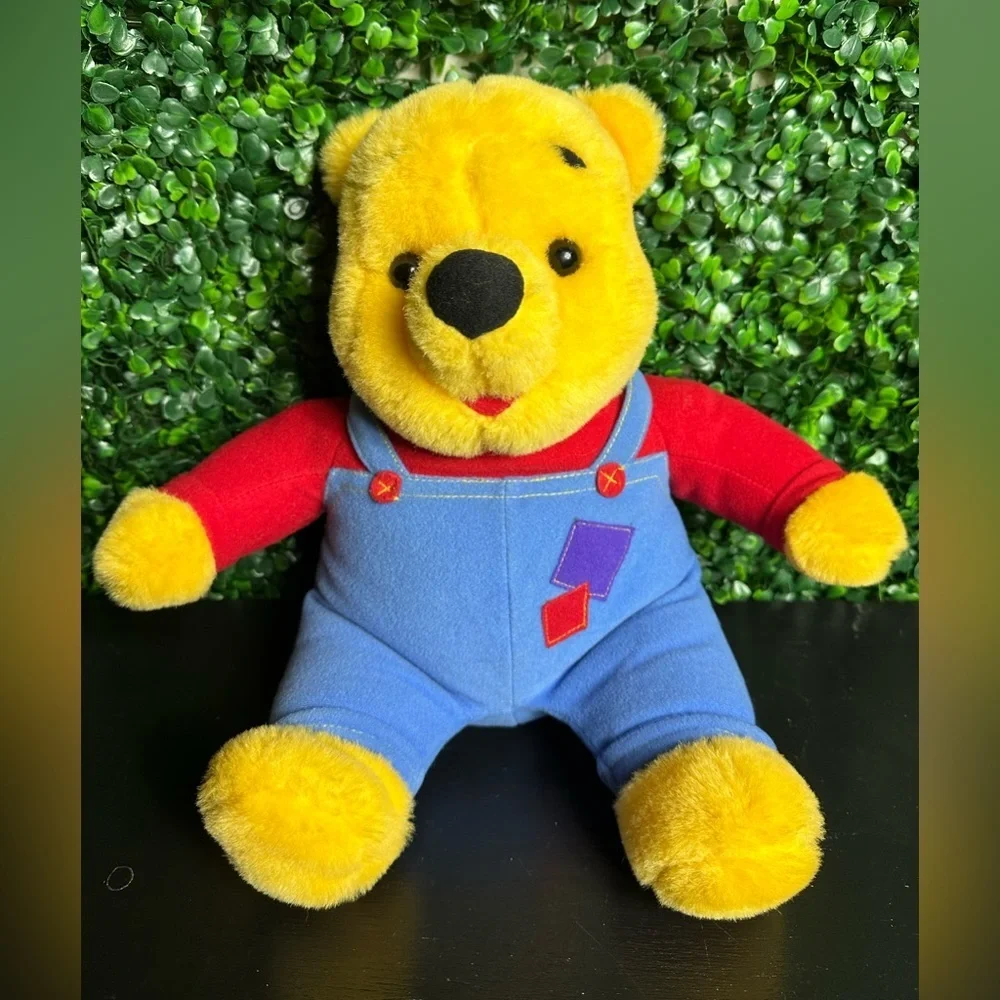 Vintage 1997 Mattel Disney Hug N Wiggle Giggle 12" Winnie The Pooh Talking plush - Picture 1 of 5